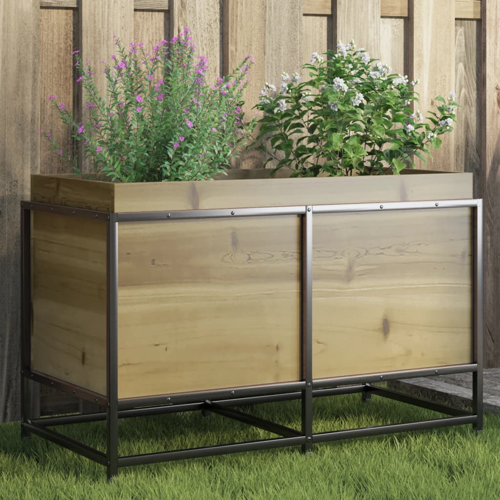 vidaXL Jardinieră de grădină, 80x40x50 cm, lemn de pin impregnat vidaXL Jardinieră de grădină, 80x40x50 cm, lemn de pin impregnat
