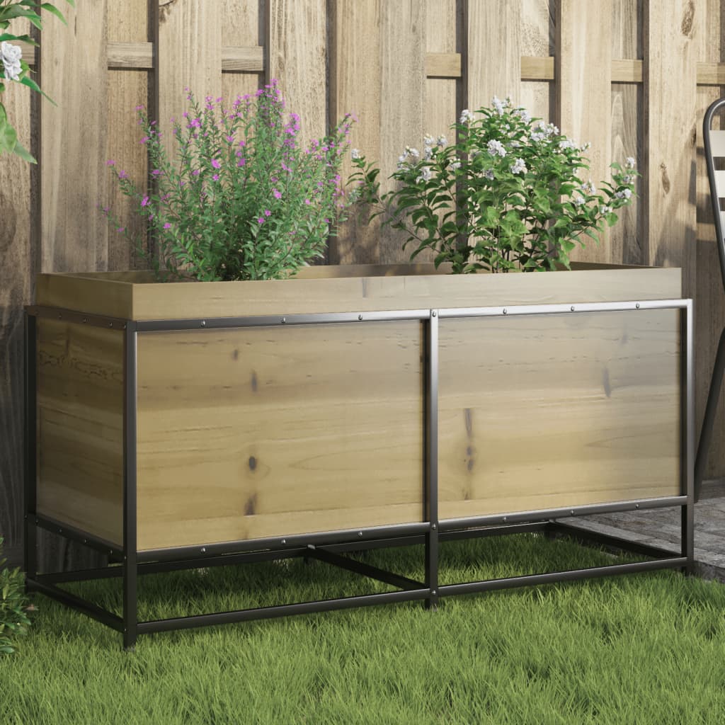 vidaXL Jardinieră de grădină, 100x40x50 cm, lemn de pin impregnat