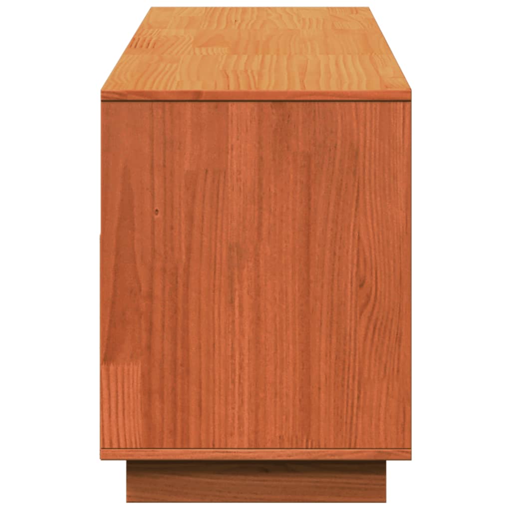 vidaXL Dulap TV, maro ceruit, 140x37x50 cm, lemn masiv de pin