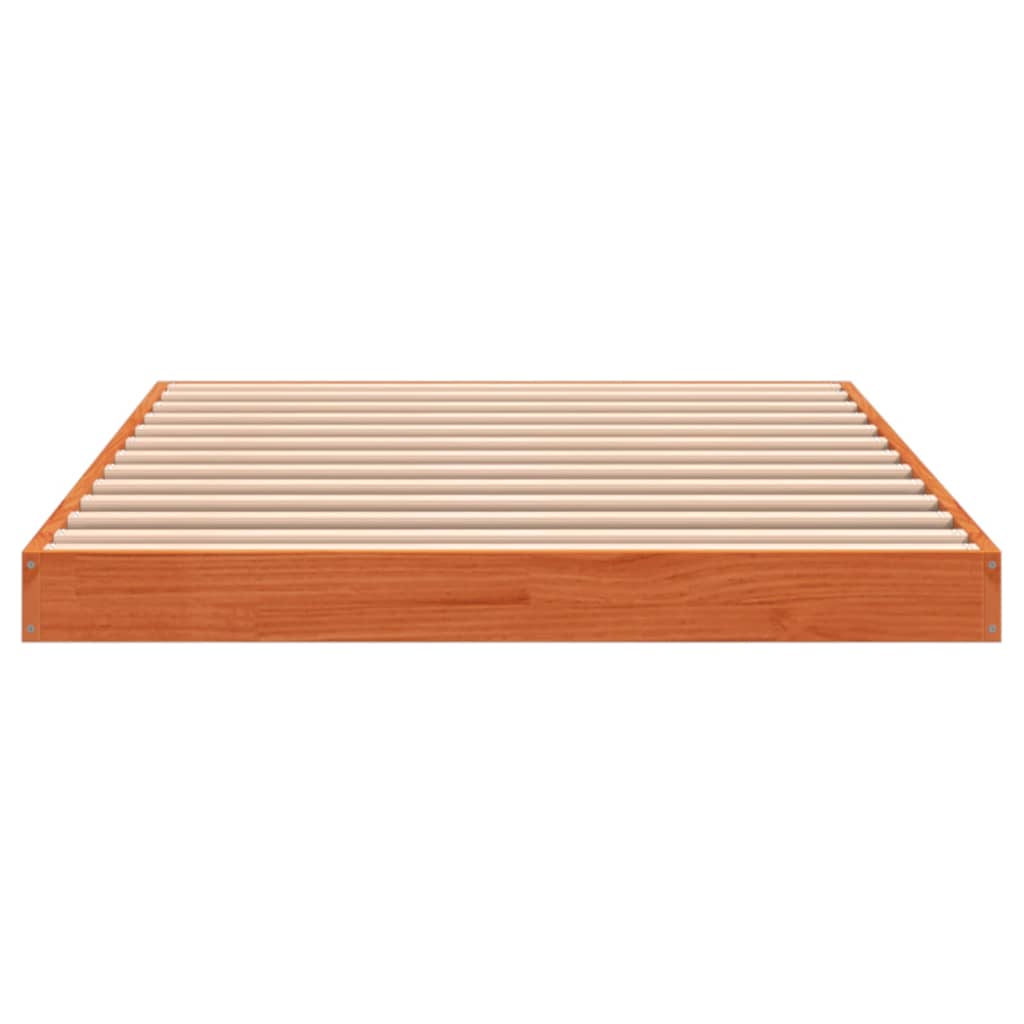 vidaXL Pat de zi, maro ceruit, 75x190 cm, lemn masiv de pin