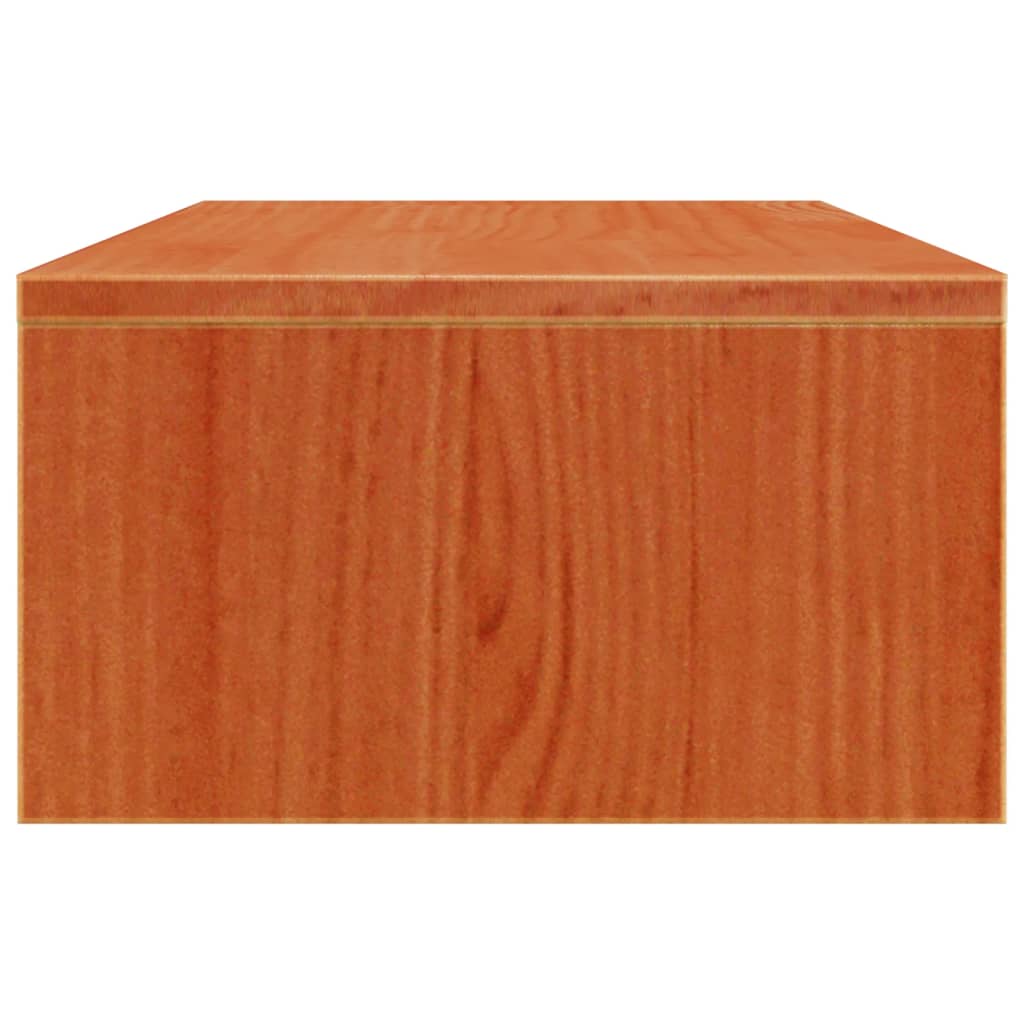 vidaXL Suport pentru monitor, maro ceruit, 50x27x15 cm, lemn masiv pin