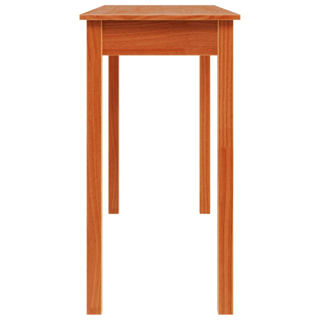 vidaXL Masă consolă, maro miere, 110x40x75 cm, lemn masiv de pin