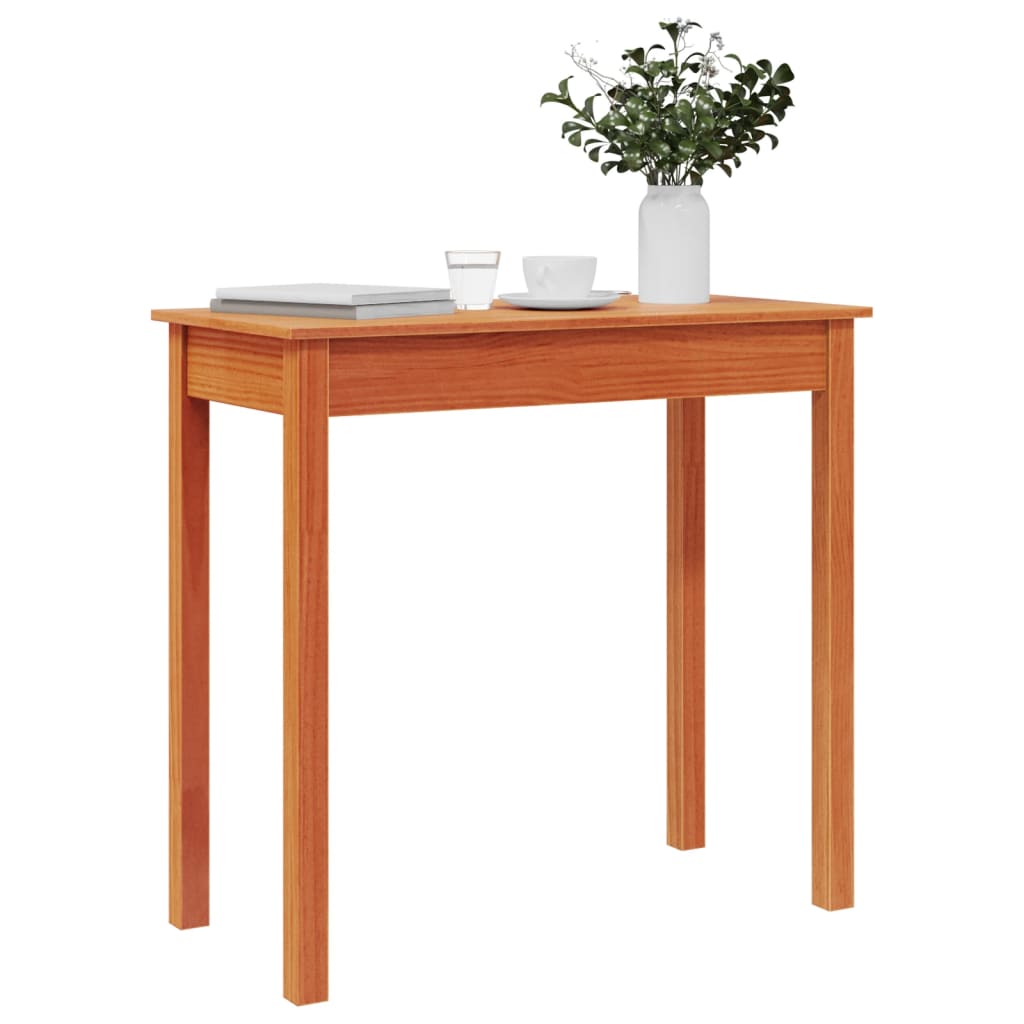 vidaXL Masă consolă, maro miere, 80x40x75 cm, lemn masiv de pin