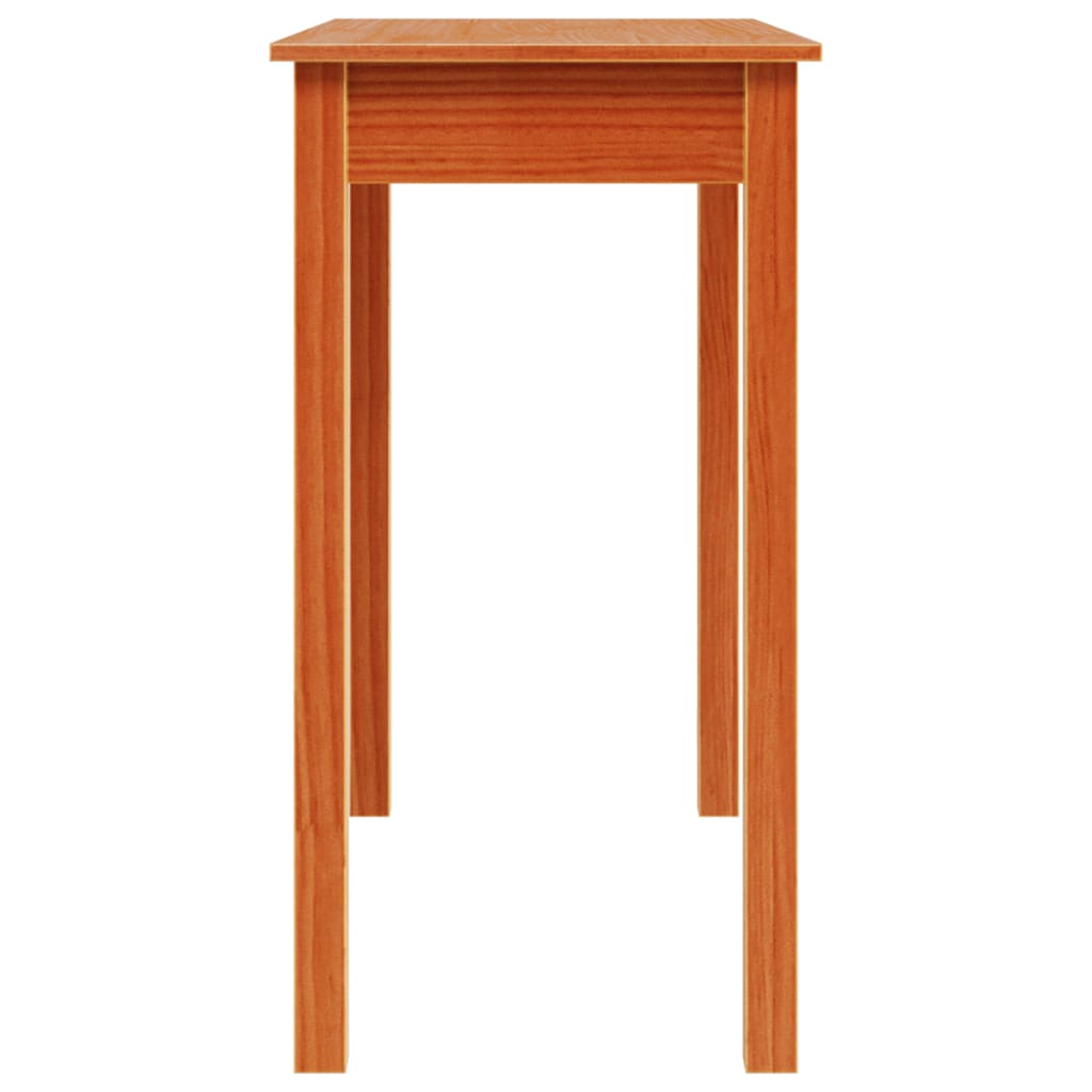 vidaXL Masă consolă, maro miere, 80x40x75 cm, lemn masiv de pin
