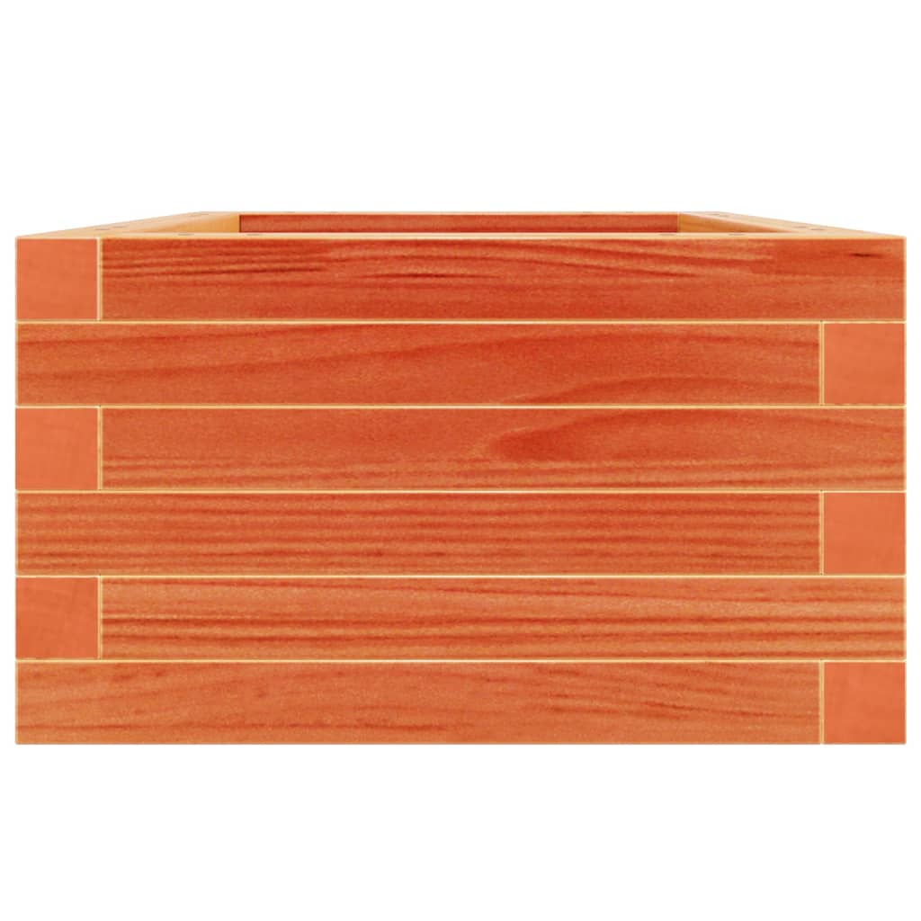 vidaXL Jardinieră de grădină, maro ceruit, 40x40x23 cm, lemn masiv pin vidaXL Jardinieră de grădină, maro ceruit, 40x40x23 cm, lemn masiv pin