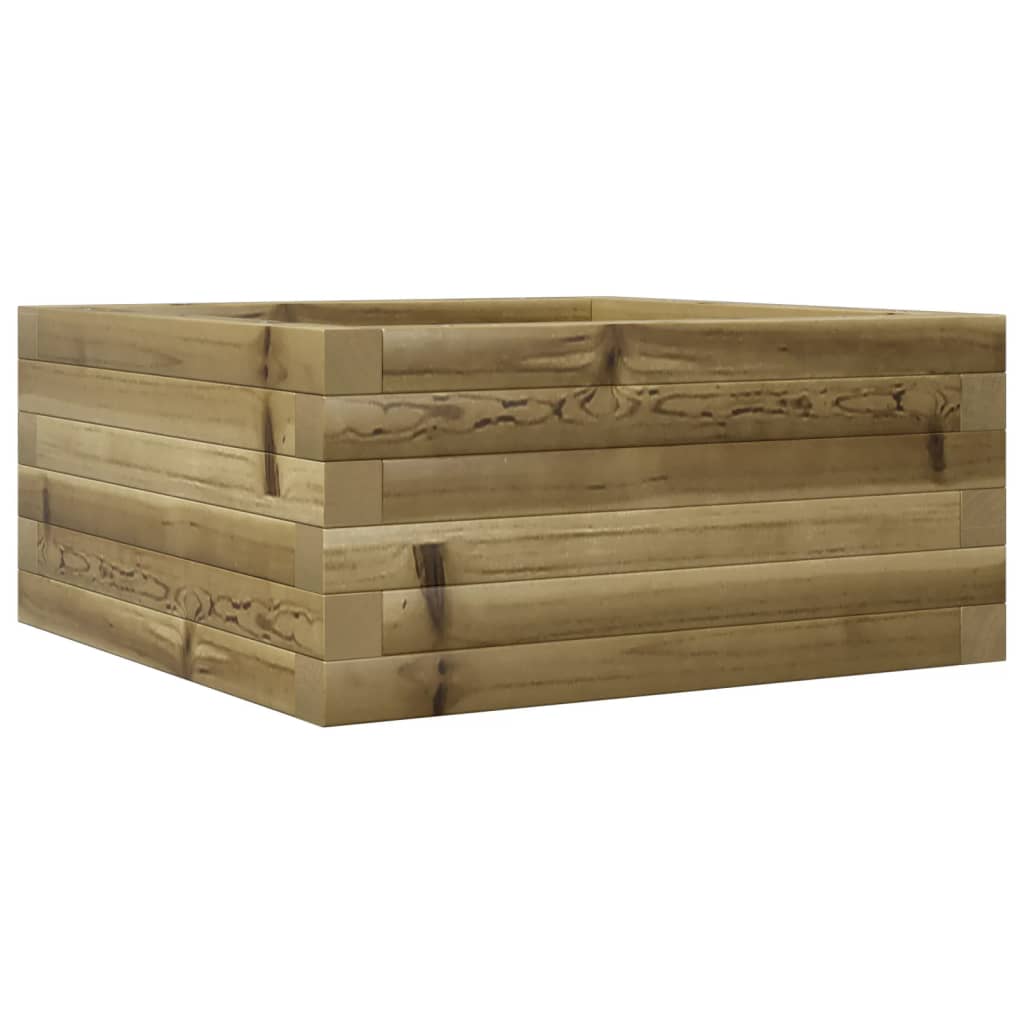 vidaXL Jardinieră de grădină, 50x50x23 cm, lemn de pin impregnat vidaXL Jardinieră de grădină, 50x50x23 cm, lemn de pin impregnat