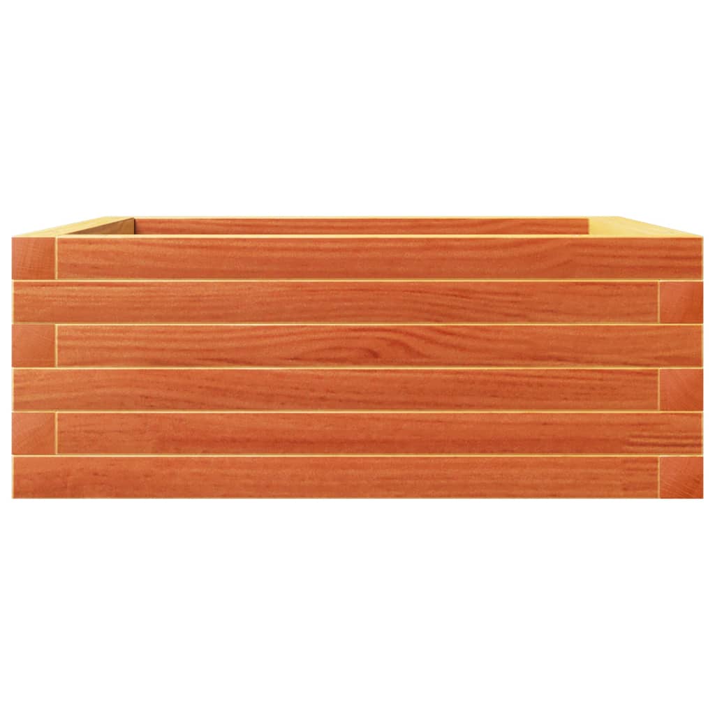 vidaXL Jardinieră grădină, maro ceruit, 60x60x23 cm, lemn masiv pin vidaXL Jardinieră grădină, maro ceruit, 60x60x23 cm, lemn masiv pin