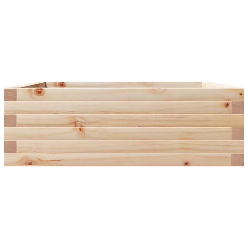 vidaXL Jardinieră de grădină, 70x70x23 cm, lemn masiv de pin vidaXL Jardinieră de grădină, 70x70x23 cm, lemn masiv de pin