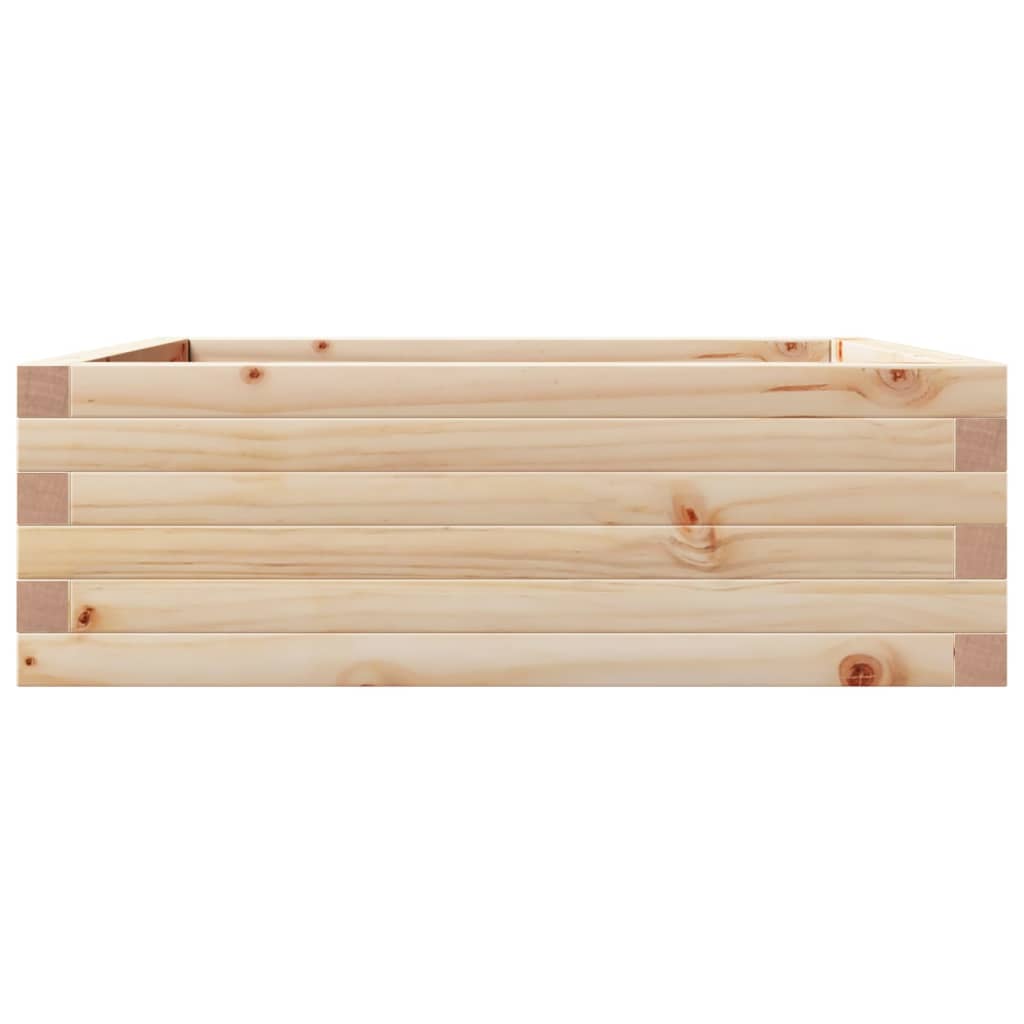 vidaXL Jardinieră de grădină, 70x70x23 cm, lemn masiv de pin vidaXL Jardinieră de grădină, 70x70x23 cm, lemn masiv de pin
