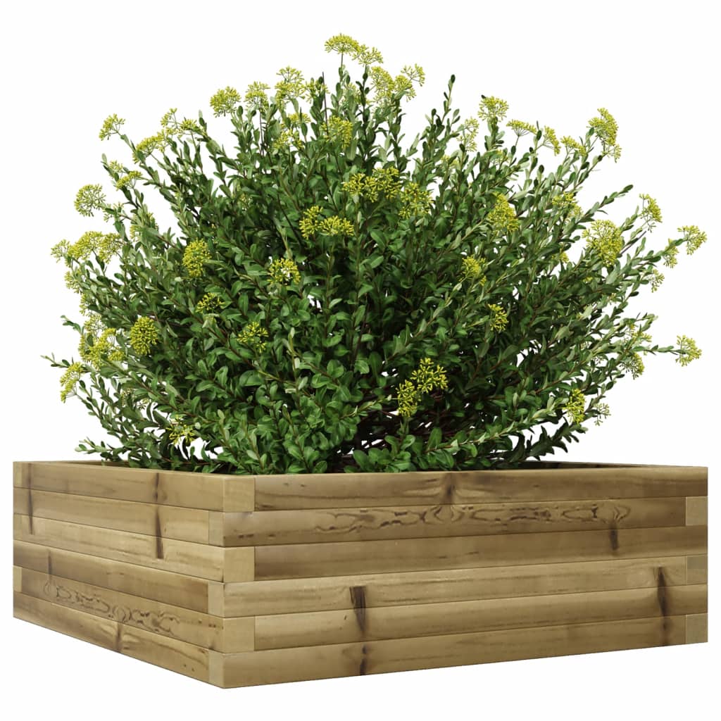 vidaXL Jardinieră de grădină, 70x70x23 cm, lemn de pin impregnat vidaXL Jardinieră de grădină, 70x70x23 cm, lemn de pin impregnat