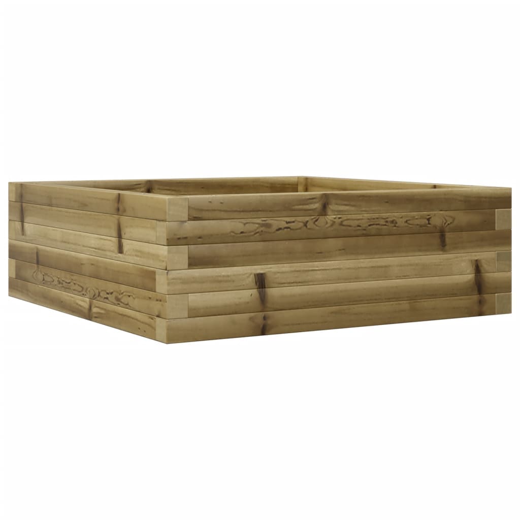 vidaXL Jardinieră de grădină, 70x70x23 cm, lemn de pin impregnat vidaXL Jardinieră de grădină, 70x70x23 cm, lemn de pin impregnat