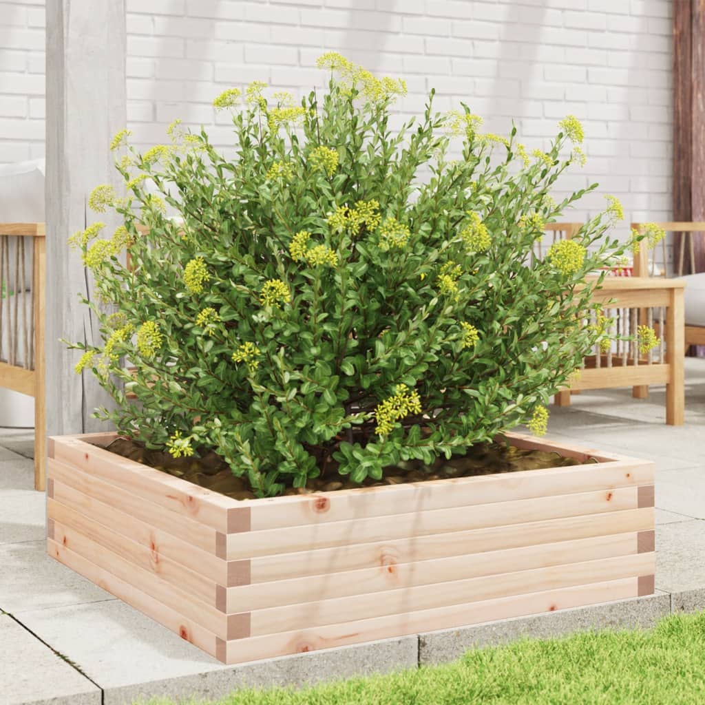 vidaXL Jardinieră de grădină, 80x80x23 cm, lemn masiv de pin vidaXL Jardinieră de grădină, 80x80x23 cm, lemn masiv de pin