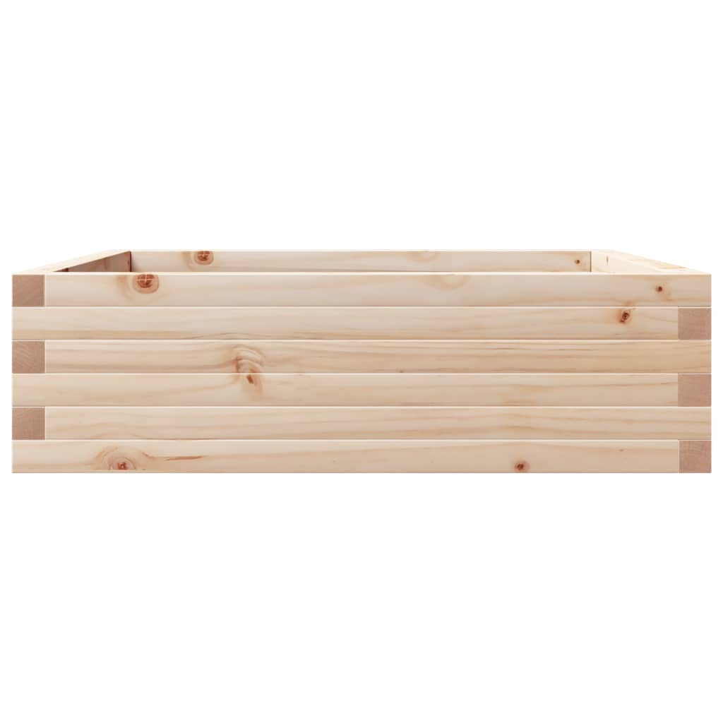 vidaXL Jardinieră de grădină, 80x80x23 cm, lemn masiv de pin vidaXL Jardinieră de grădină, 80x80x23 cm, lemn masiv de pin