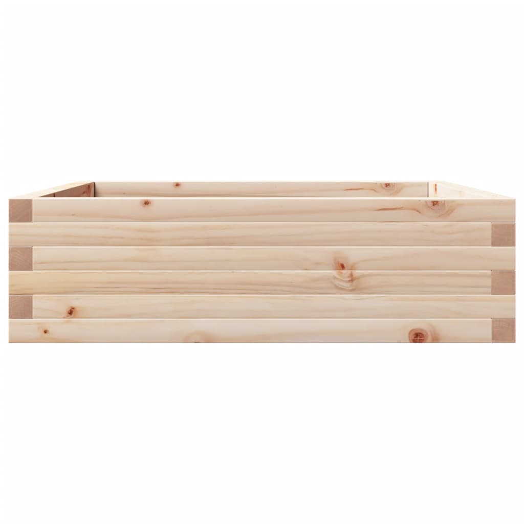 vidaXL Jardinieră de grădină, 80x80x23 cm, lemn masiv de pin vidaXL Jardinieră de grădină, 80x80x23 cm, lemn masiv de pin