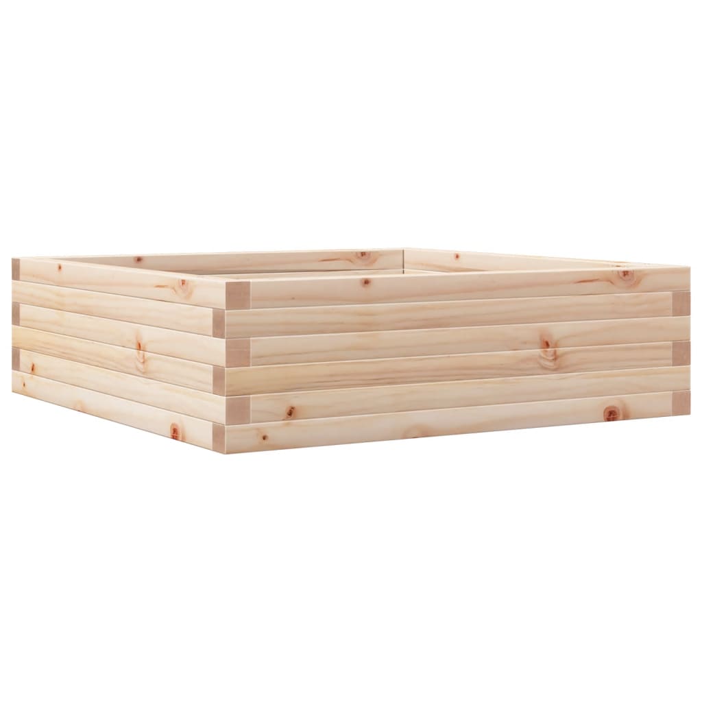 vidaXL Jardinieră de grădină, 80x80x23 cm, lemn masiv de pin vidaXL Jardinieră de grădină, 80x80x23 cm, lemn masiv de pin