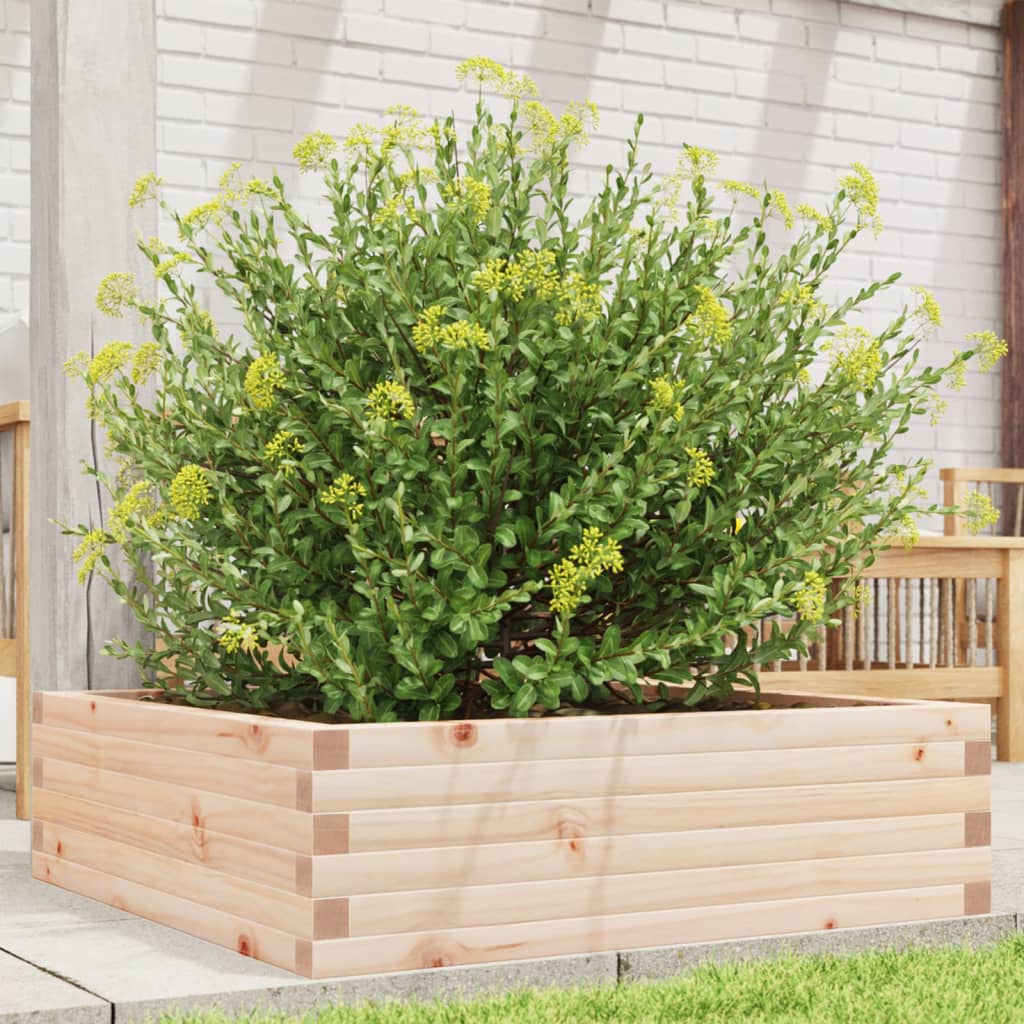 vidaXL Jardinieră de grădină, 80x80x23 cm, lemn masiv de pin vidaXL Jardinieră de grădină, 80x80x23 cm, lemn masiv de pin