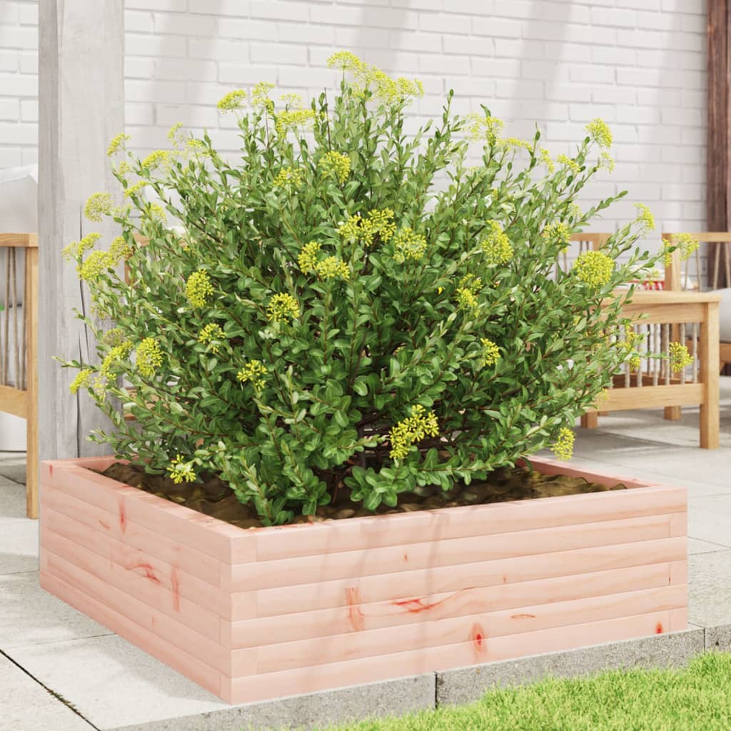 vidaXL Jardinieră de grădină, 80x80x23 cm, lemn masiv Douglas vidaXL Jardinieră de grădină, 80x80x23 cm, lemn masiv Douglas