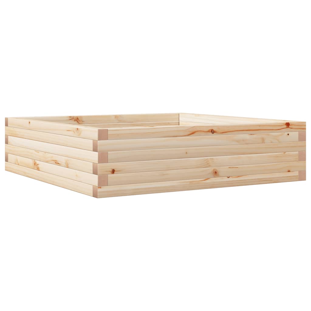 vidaXL Jardinieră de grădină, 90x90x23 cm, lemn masiv de pin vidaXL Jardinieră de grădină, 90x90x23 cm, lemn masiv de pin