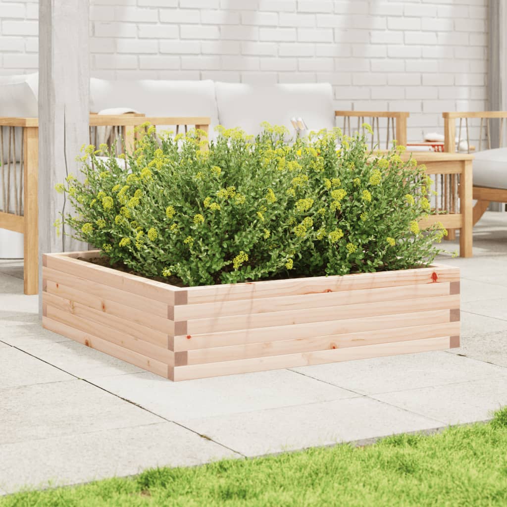 vidaXL Jardinieră de grădină, 90x90x23 cm, lemn masiv de pin vidaXL Jardinieră de grădină, 90x90x23 cm, lemn masiv de pin
