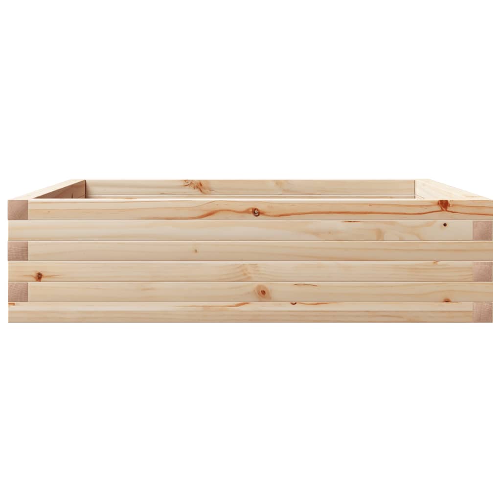 vidaXL Jardinieră de grădină, 90x90x23 cm, lemn masiv de pin vidaXL Jardinieră de grădină, 90x90x23 cm, lemn masiv de pin