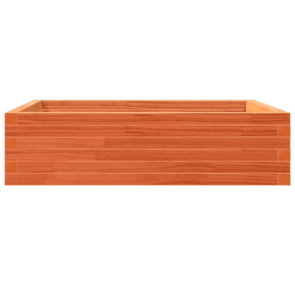vidaXL Jardinieră de grădină, maro ceruit, 90x90x23 cm, lemn masiv pin vidaXL Jardinieră de grădină, maro ceruit, 90x90x23 cm, lemn masiv pin