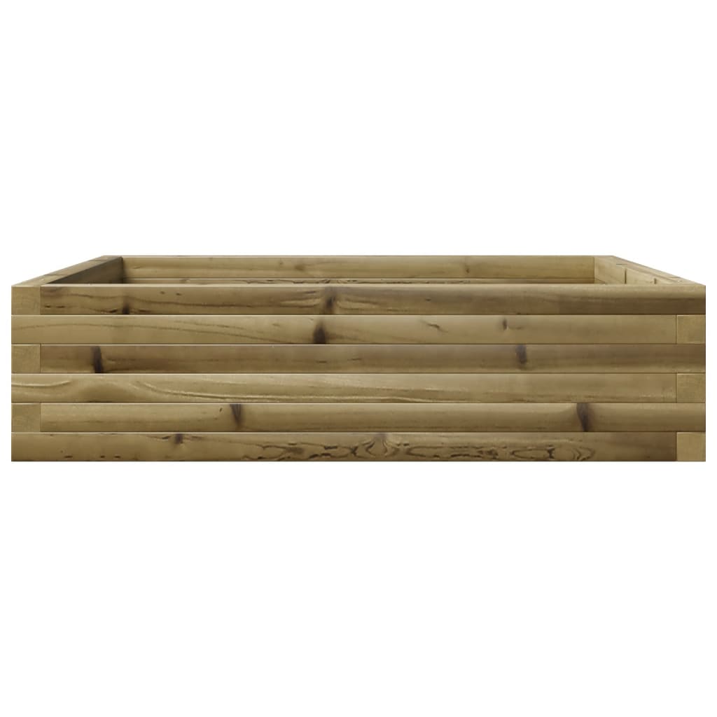 vidaXL Jardinieră de grădină, 90x90x23 cm, lemn de pin impregnat