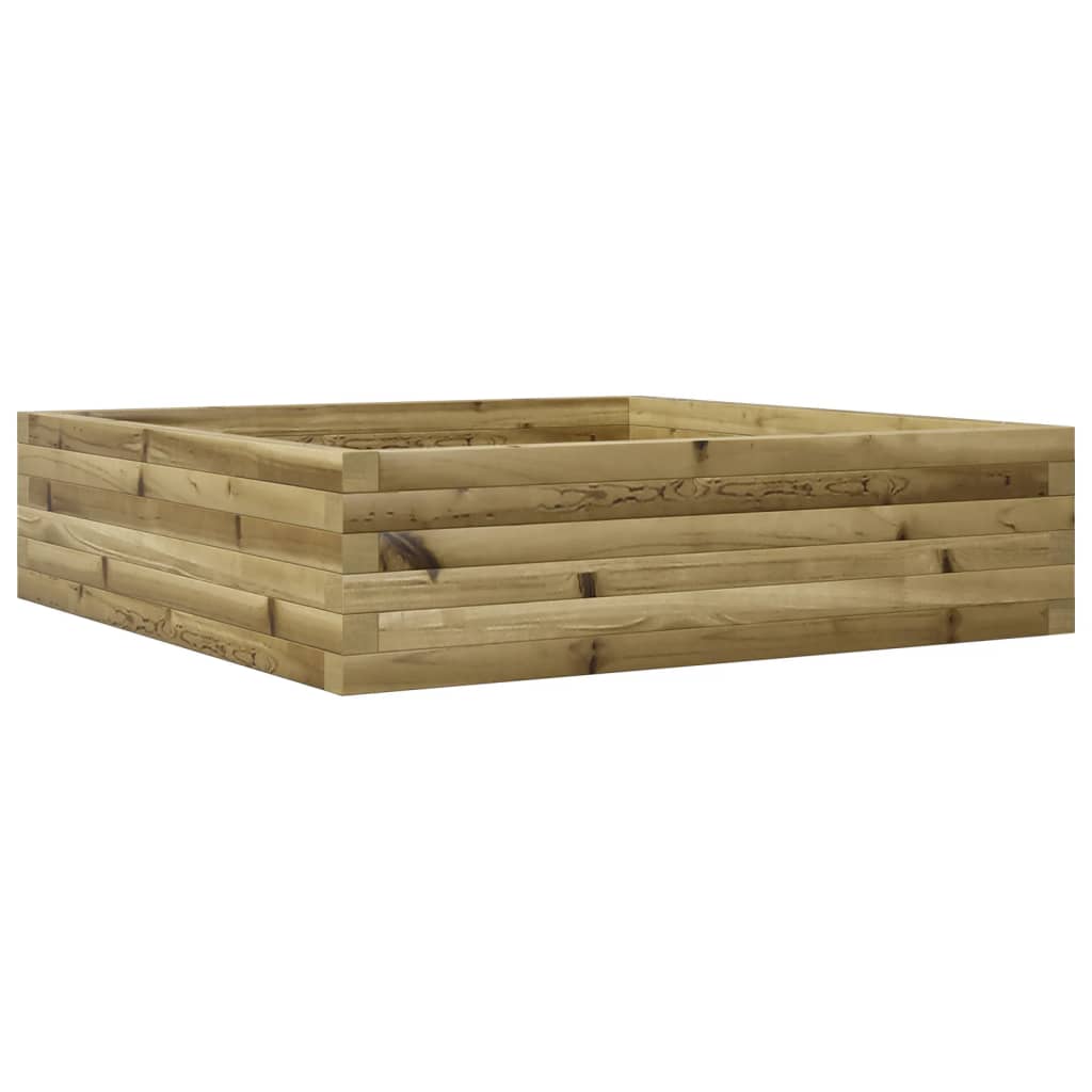 vidaXL Jardinieră de grădină, 90x90x23 cm, lemn de pin impregnat