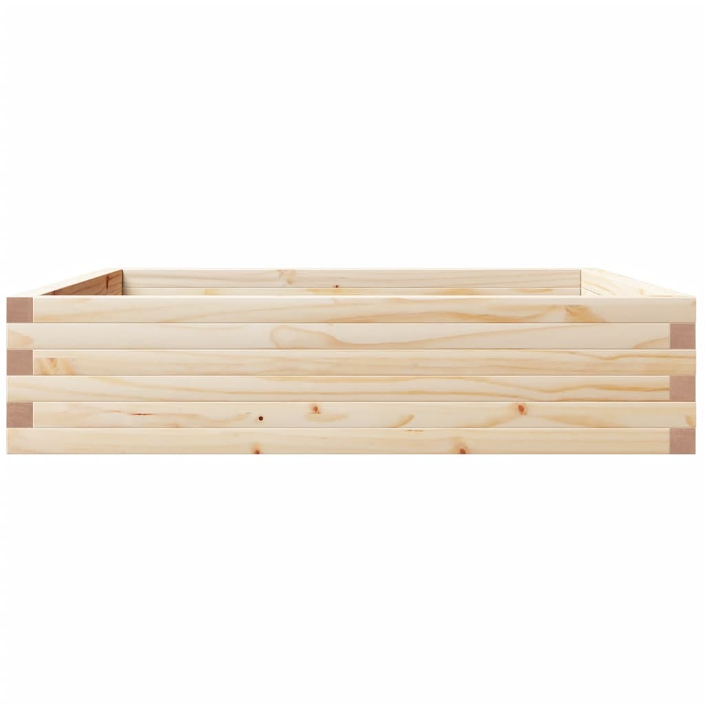 vidaXL Jardinieră de grădină, 100x100x23 cm, lemn masiv de pin vidaXL Jardinieră de grădină, 100x100x23 cm, lemn masiv de pin