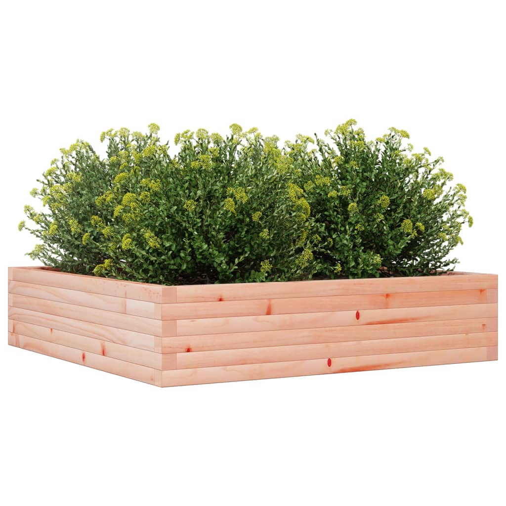 vidaXL Jardinieră de grădină, 100x100x23 cm, lemn masiv Douglas vidaXL Jardinieră de grădină, 100x100x23 cm, lemn masiv Douglas