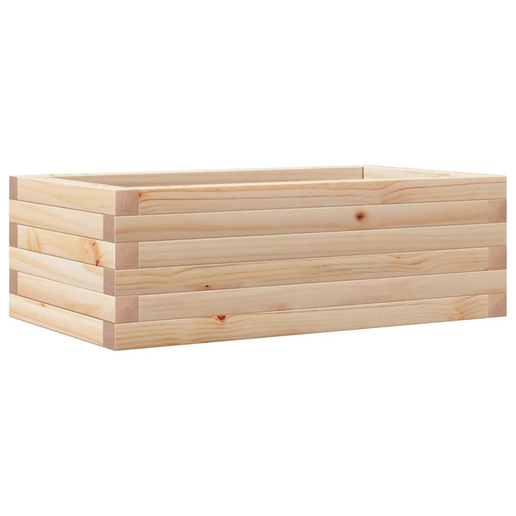 vidaXL Jardinieră de grădină, 70x40x23 cm, lemn masiv de pin vidaXL Jardinieră de grădină, 70x40x23 cm, lemn masiv de pin