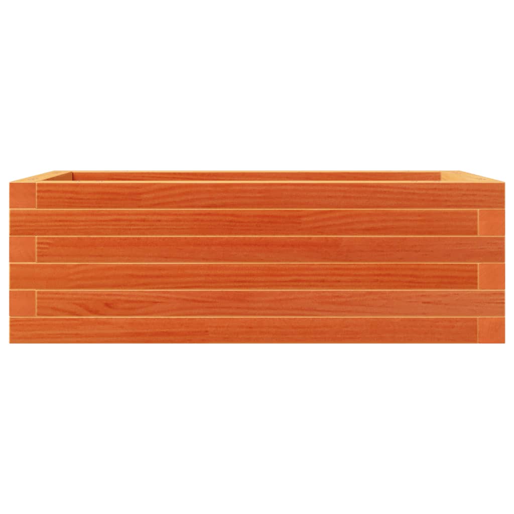 vidaXL Jardinieră de grădină, maro ceruit, 70x40x23 cm, lemn masiv pin