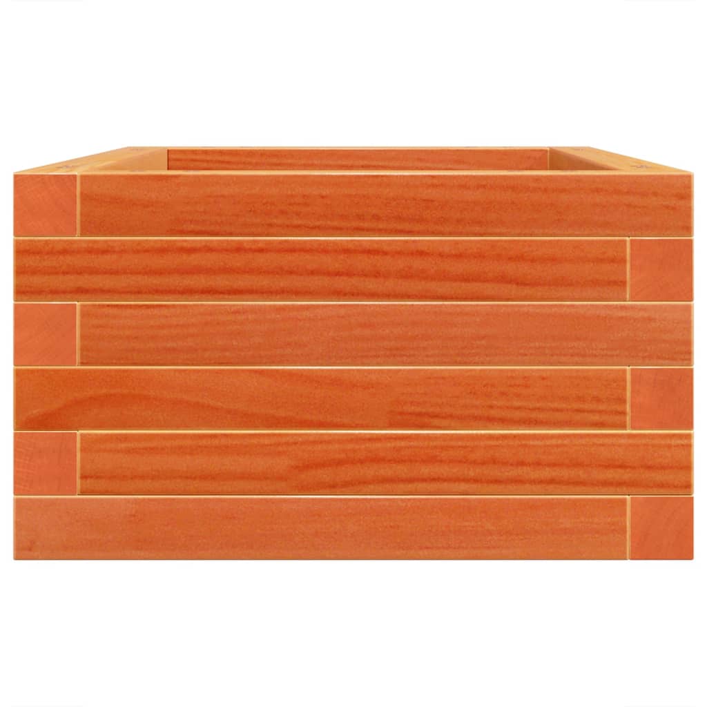 vidaXL Jardinieră de grădină, maro ceruit, 70x40x23 cm, lemn masiv pin