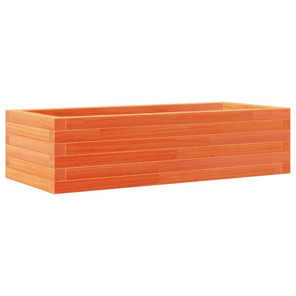 vidaXL Jardinieră de grădină, maro ceruit, 90x40x23 cm, lemn masiv pin vidaXL Jardinieră de grădină, maro ceruit, 90x40x23 cm, lemn masiv pin