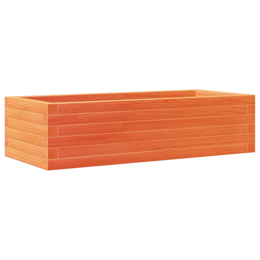 vidaXL Jardinieră de grădină, maro ceruit, 90x40x23 cm, lemn masiv pin vidaXL Jardinieră de grădină, maro ceruit, 90x40x23 cm, lemn masiv pin