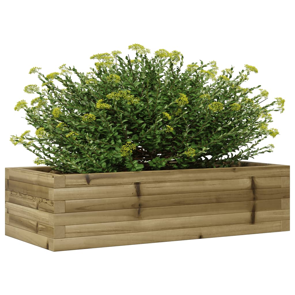 vidaXL Jardinieră de grădină, 90x40x23 cm, lemn de pin impregnat