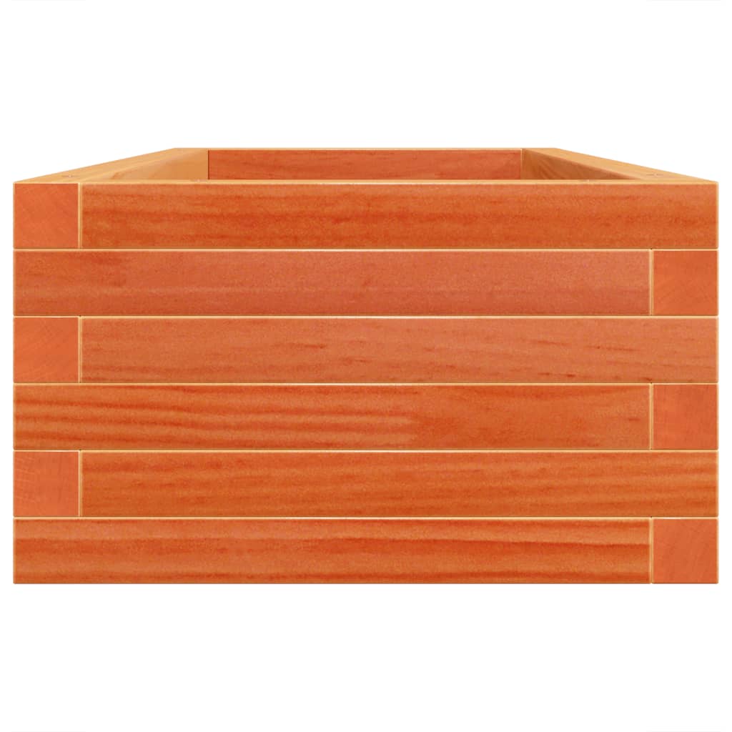 vidaXL Jardinieră de grădină, maro ceruit, 110x40x23 cm lemn masiv pin vidaXL Jardinieră de grădină, maro ceruit, 110x40x23 cm lemn masiv pin