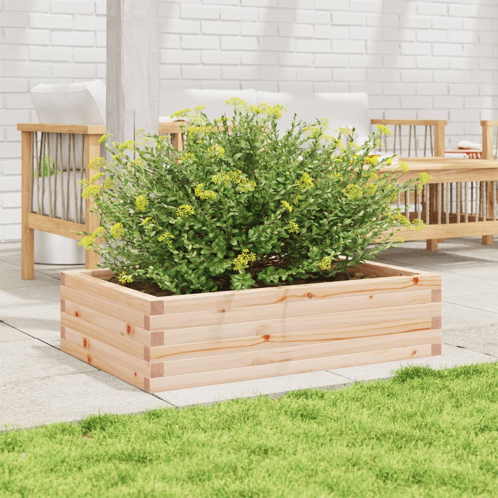 vidaXL Jardinieră de grădină, 90x60x23 cm, lemn masiv de pin vidaXL Jardinieră de grădină, 90x60x23 cm, lemn masiv de pin