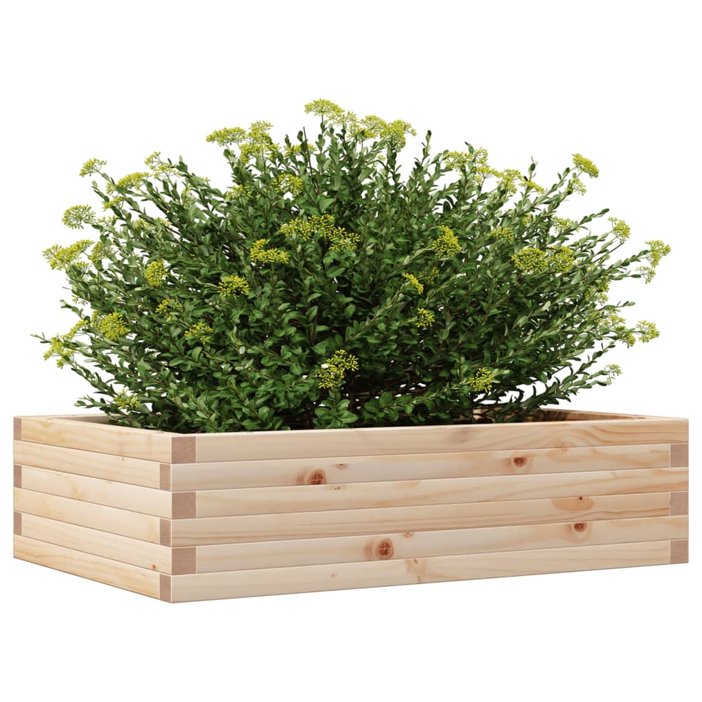 vidaXL Jardinieră de grădină, 90x60x23 cm, lemn masiv de pin vidaXL Jardinieră de grădină, 90x60x23 cm, lemn masiv de pin