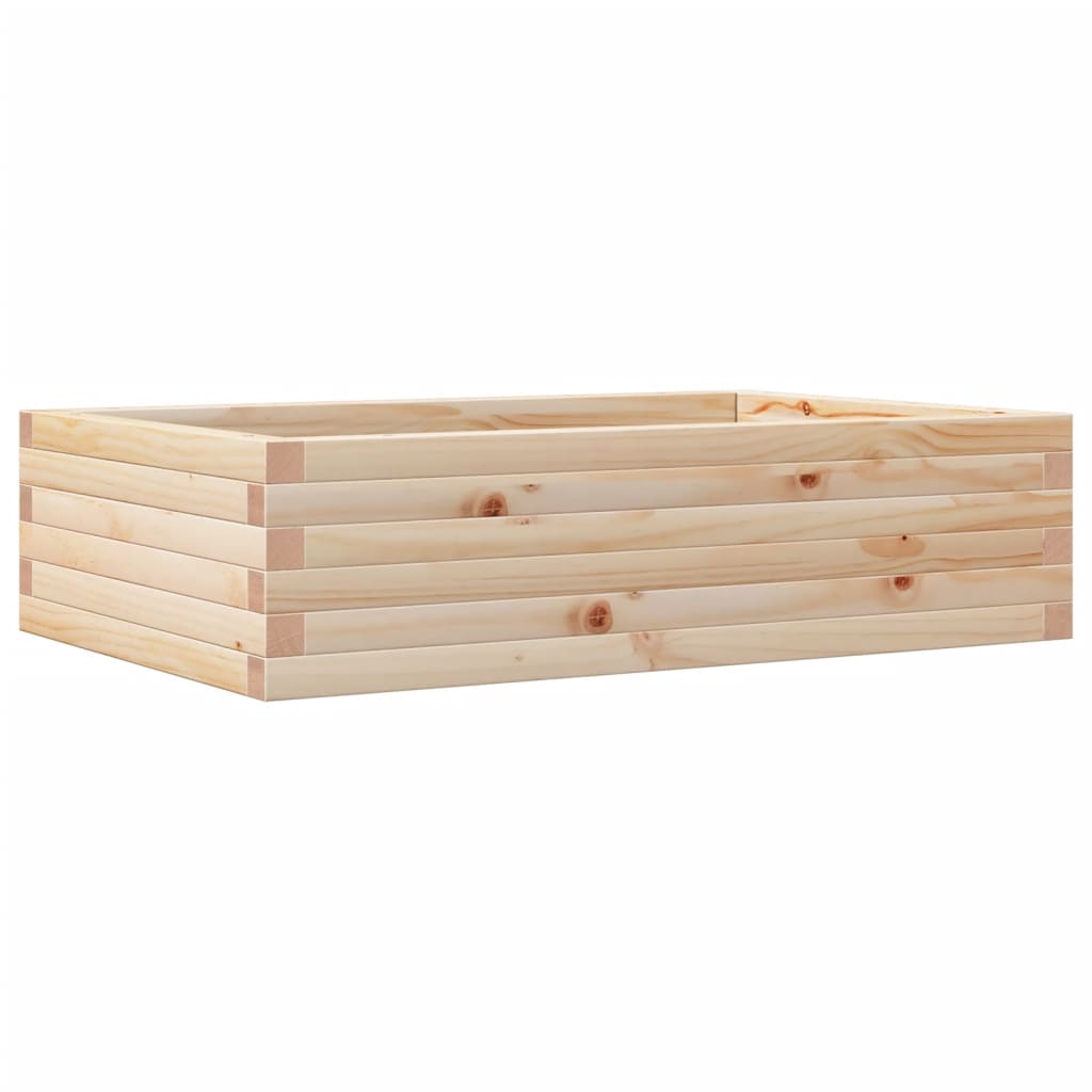 vidaXL Jardinieră de grădină, 90x60x23 cm, lemn masiv de pin vidaXL Jardinieră de grădină, 90x60x23 cm, lemn masiv de pin