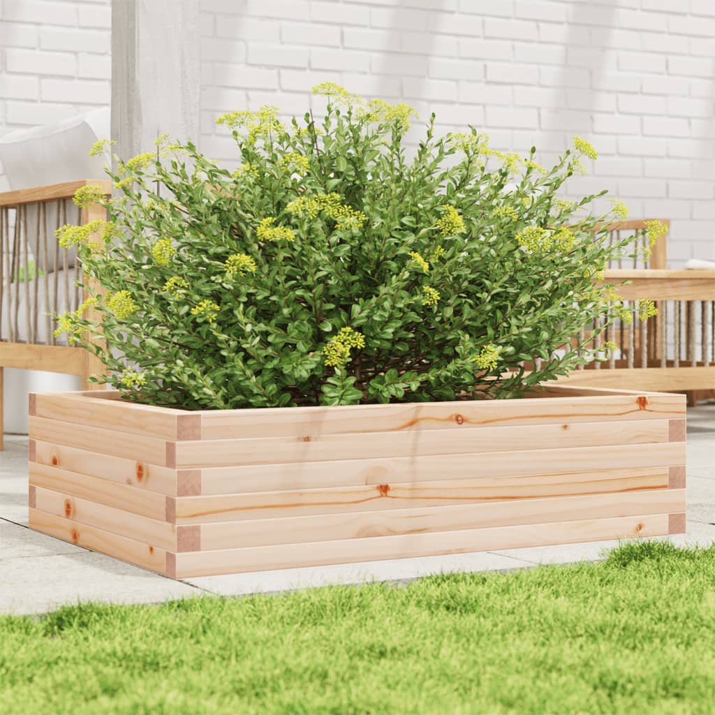 vidaXL Jardinieră de grădină, 90x60x23 cm, lemn masiv de pin vidaXL Jardinieră de grădină, 90x60x23 cm, lemn masiv de pin