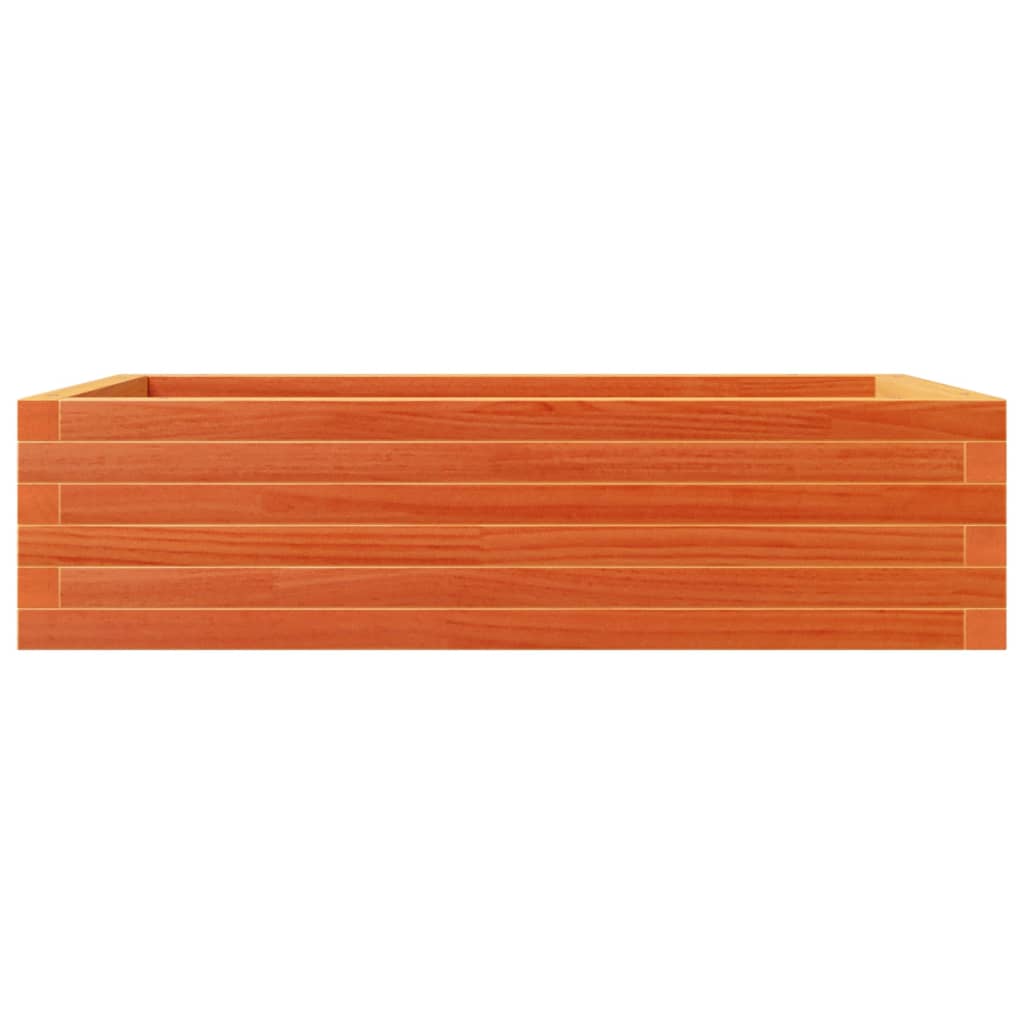 vidaXL Jardinieră de grădină, maro ceruit, 90x60x23 cm, lemn masiv pin vidaXL Jardinieră de grădină, maro ceruit, 90x60x23 cm, lemn masiv pin