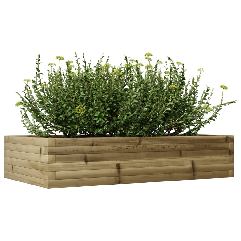 vidaXL Jardinieră de grădină, 110x60x23 cm, lemn de pin impregnat