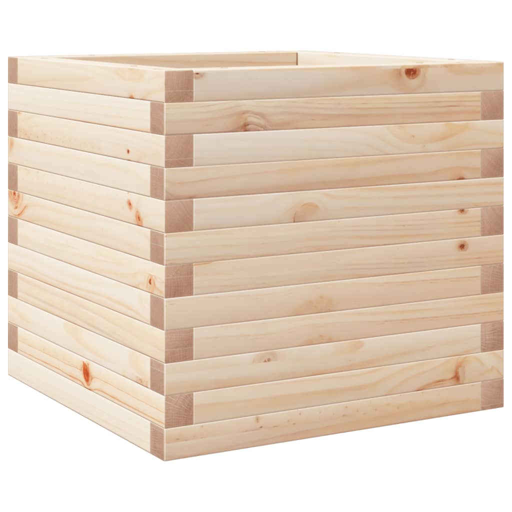 vidaXL Jardinieră de grădină, 50x50x45,5 cm, lemn masiv de pin vidaXL Jardinieră de grădină, 50x50x45,5 cm, lemn masiv de pin