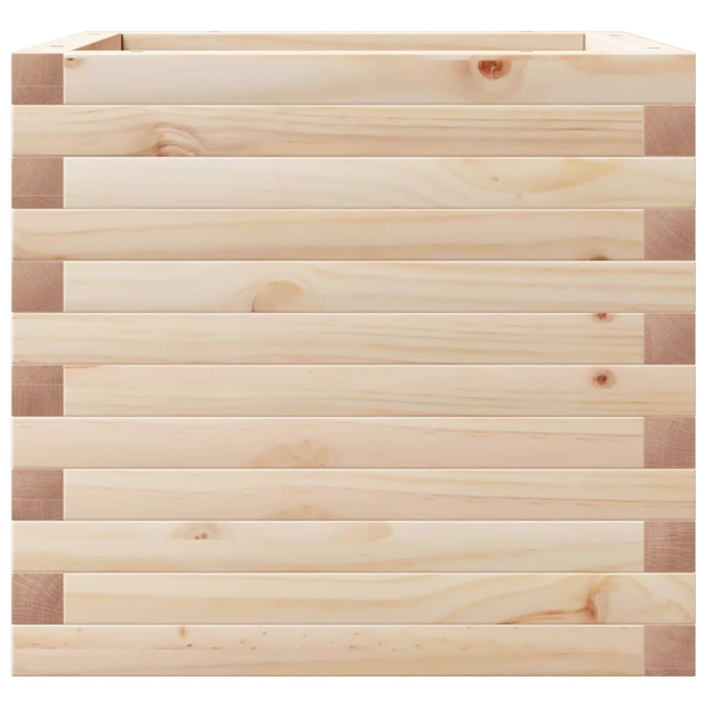 vidaXL Jardinieră de grădină, 50x50x45,5 cm, lemn masiv de pin vidaXL Jardinieră de grădină, 50x50x45,5 cm, lemn masiv de pin