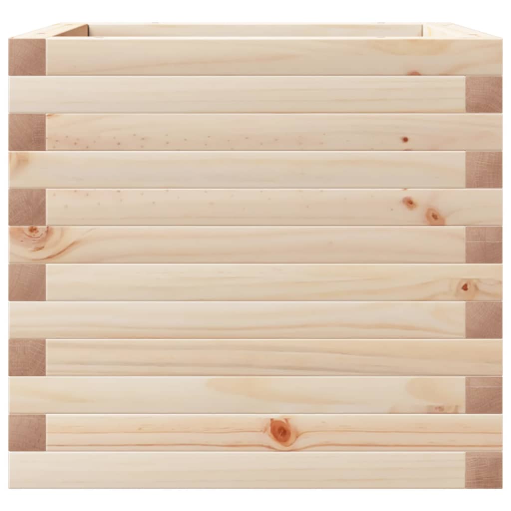 vidaXL Jardinieră de grădină, 50x50x45,5 cm, lemn masiv de pin vidaXL Jardinieră de grădină, 50x50x45,5 cm, lemn masiv de pin