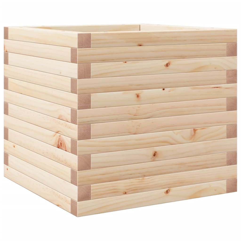 vidaXL Jardinieră de grădină, 50x50x45,5 cm, lemn masiv de pin vidaXL Jardinieră de grădină, 50x50x45,5 cm, lemn masiv de pin