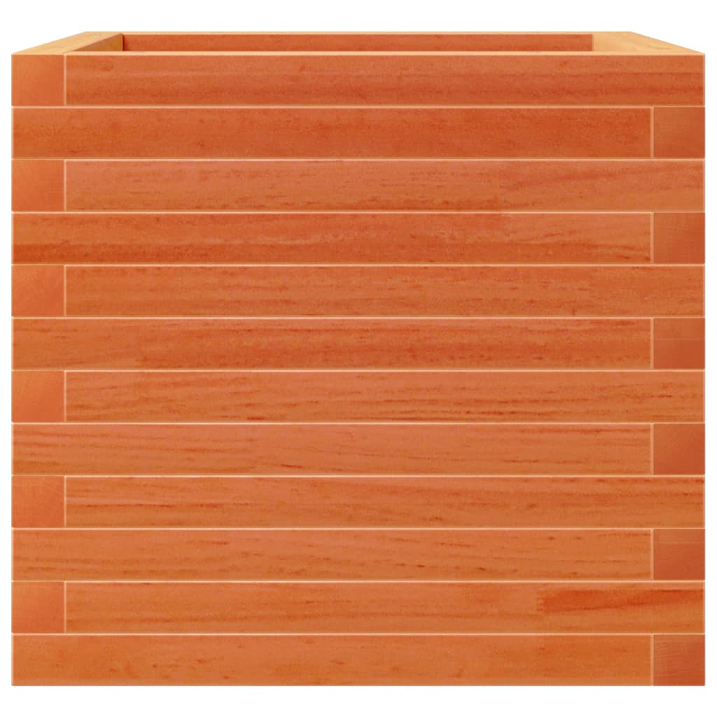 vidaXL Jardinieră grădină, maro ceruit, 50x50x45,5 cm, lemn masiv pin vidaXL Jardinieră grădină, maro ceruit, 50x50x45,5 cm, lemn masiv pin