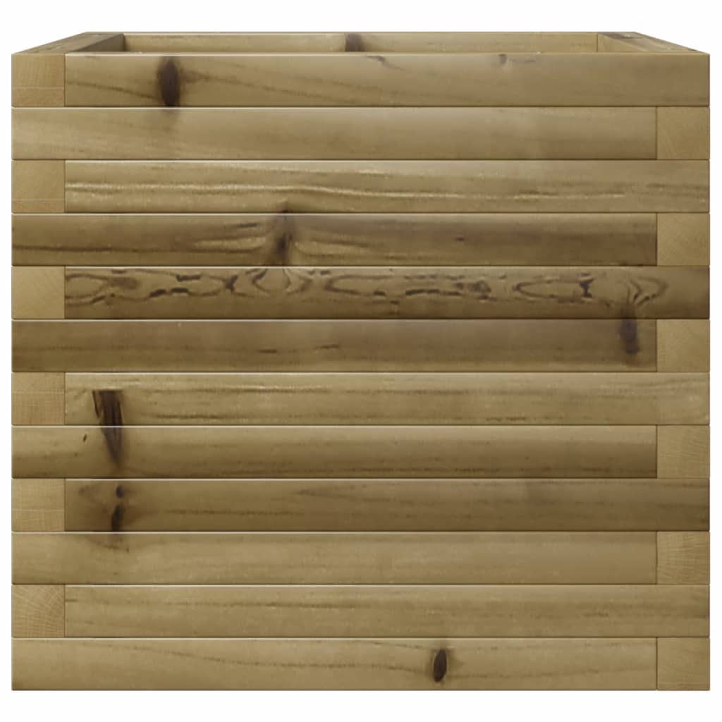 vidaXL Jardinieră de grădină, 50x50x45,5 cm, lemn de pin impregnat vidaXL Jardinieră de grădină, 50x50x45,5 cm, lemn de pin impregnat