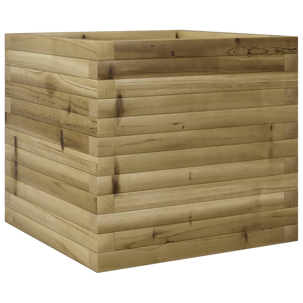 vidaXL Jardinieră de grădină, 50x50x45,5 cm, lemn de pin impregnat vidaXL Jardinieră de grădină, 50x50x45,5 cm, lemn de pin impregnat