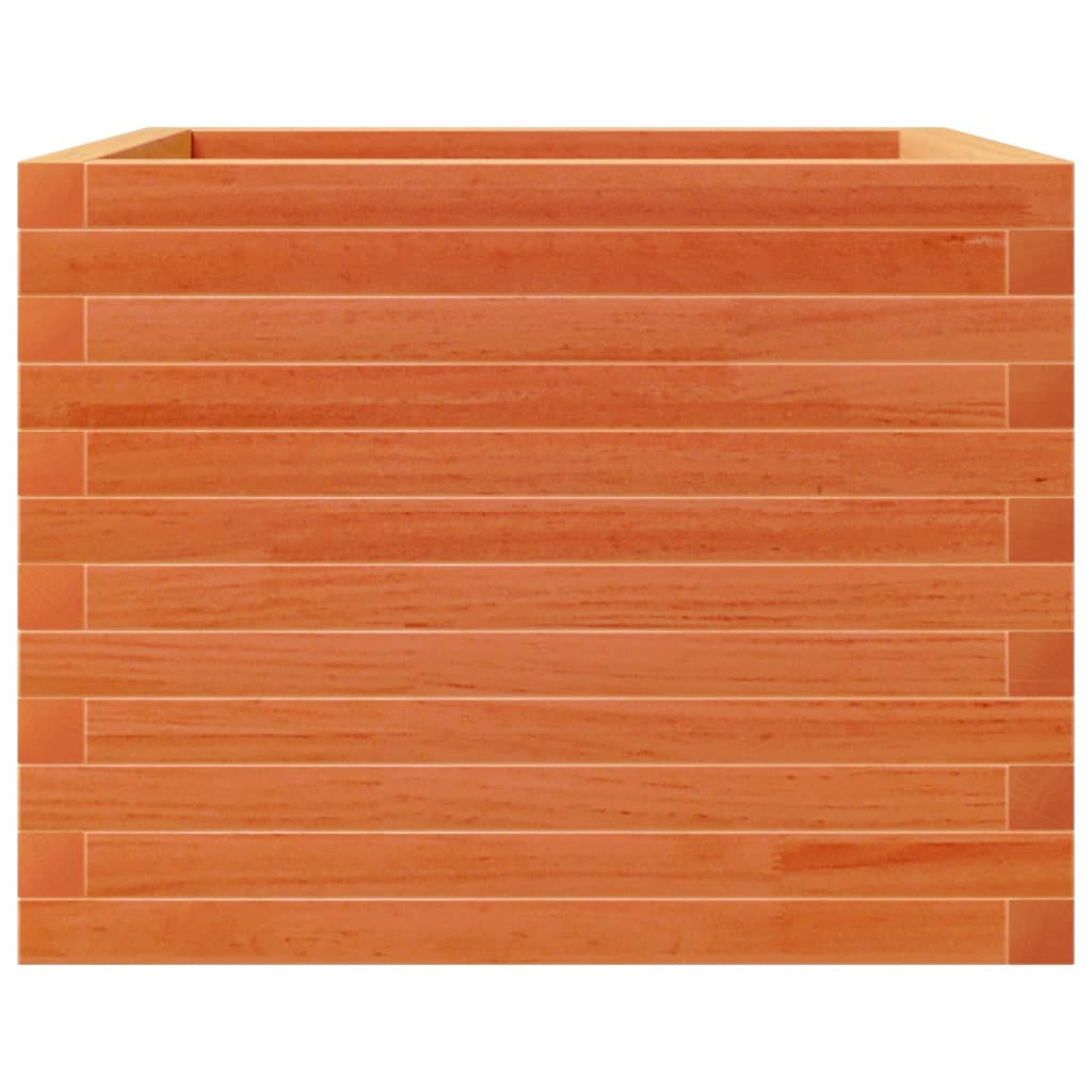 vidaXL Jardinieră grădină, maro ceruit, 60x60x45,5 cm, lemn masiv pin vidaXL Jardinieră grădină, maro ceruit, 60x60x45,5 cm, lemn masiv pin